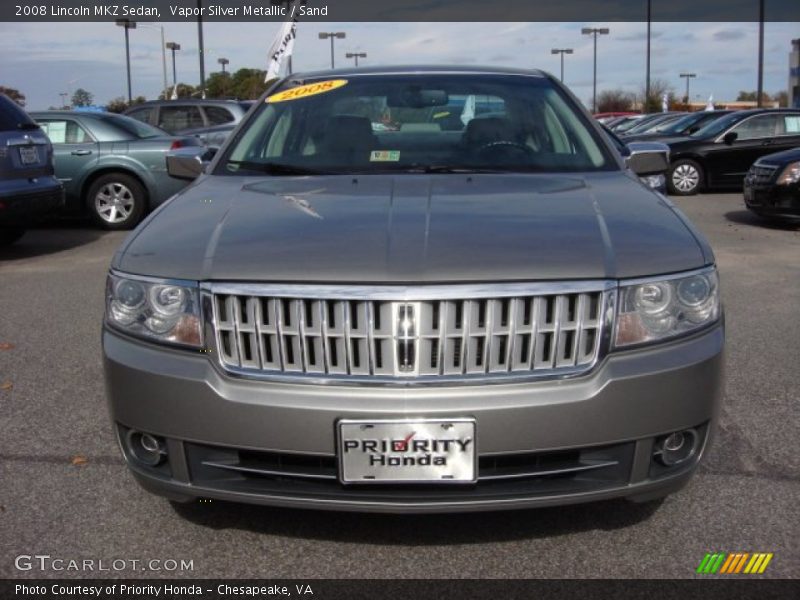 Vapor Silver Metallic / Sand 2008 Lincoln MKZ Sedan