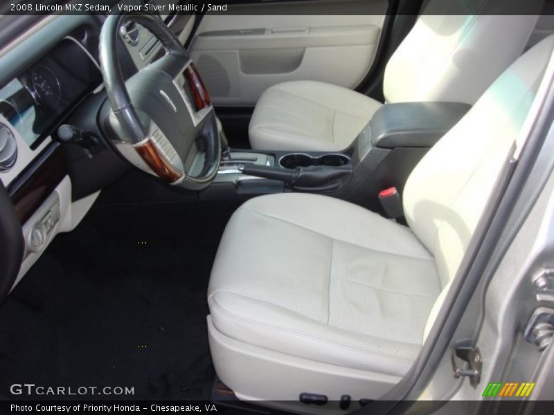 Vapor Silver Metallic / Sand 2008 Lincoln MKZ Sedan