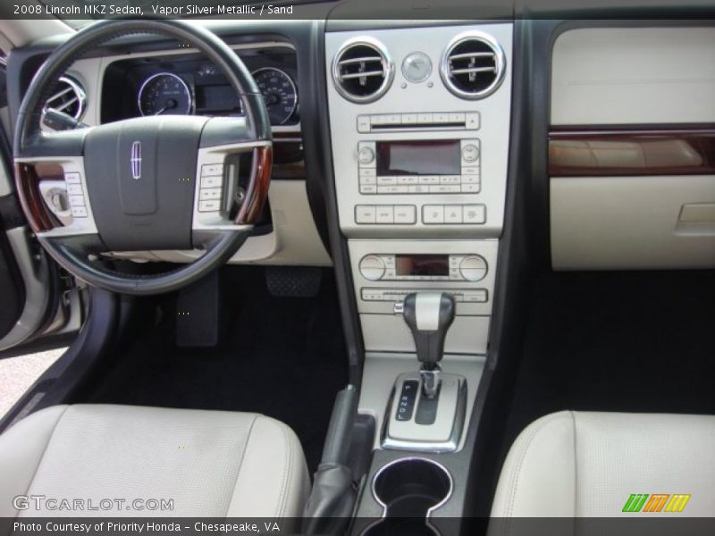 Vapor Silver Metallic / Sand 2008 Lincoln MKZ Sedan