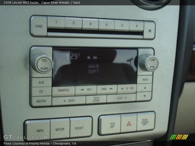 Vapor Silver Metallic / Sand 2008 Lincoln MKZ Sedan