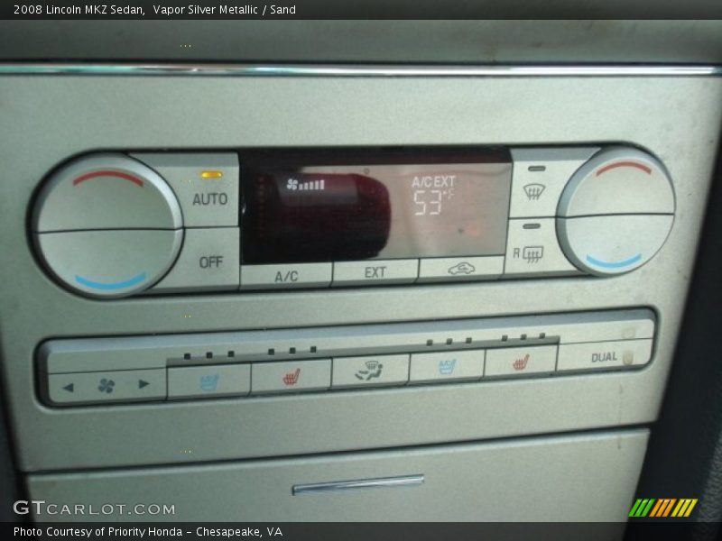Vapor Silver Metallic / Sand 2008 Lincoln MKZ Sedan