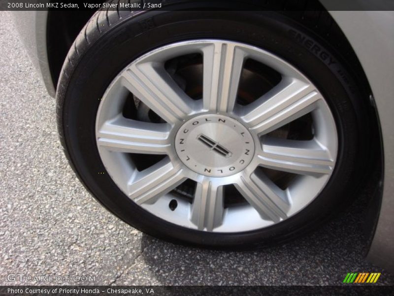 Vapor Silver Metallic / Sand 2008 Lincoln MKZ Sedan