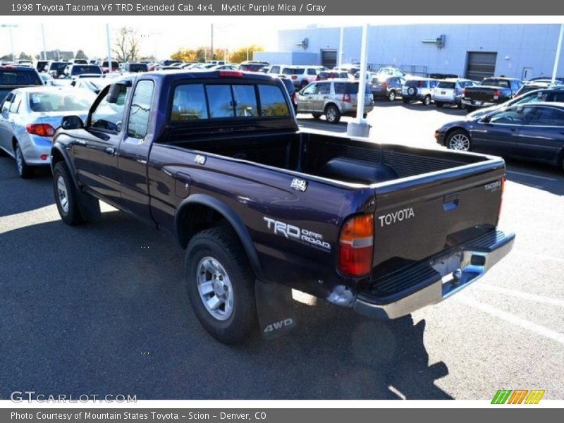 Mystic Purple Mica / Gray 1998 Toyota Tacoma V6 TRD Extended Cab 4x4