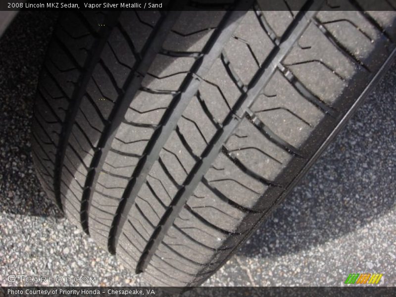 Vapor Silver Metallic / Sand 2008 Lincoln MKZ Sedan