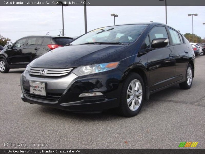 Crystal Black Pearl / Gray 2010 Honda Insight Hybrid EX
