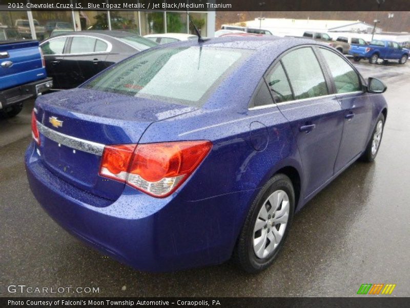 Blue Topaz Metallic / Jet Black/Medium Titanium 2012 Chevrolet Cruze LS