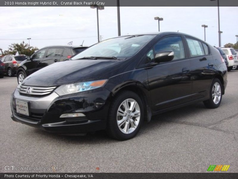 Crystal Black Pearl / Gray 2010 Honda Insight Hybrid EX
