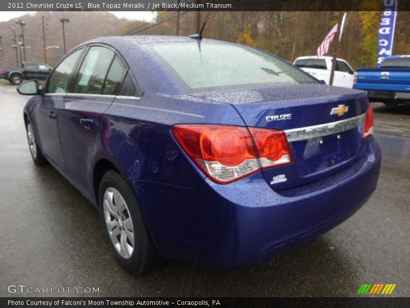 Blue Topaz Metallic / Jet Black/Medium Titanium 2012 Chevrolet Cruze LS