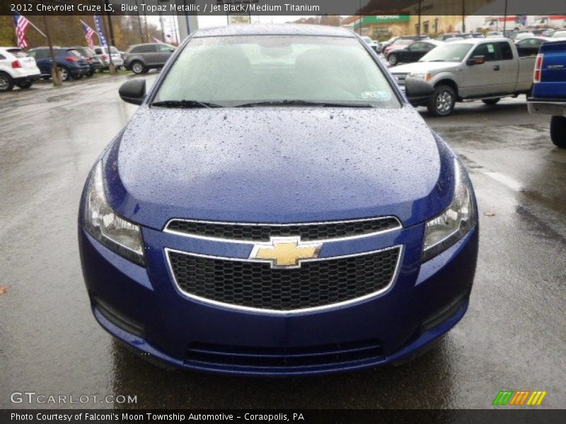 Blue Topaz Metallic / Jet Black/Medium Titanium 2012 Chevrolet Cruze LS