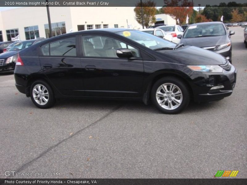 Crystal Black Pearl / Gray 2010 Honda Insight Hybrid EX