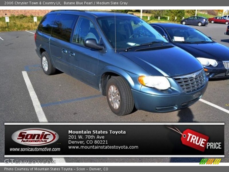 Butane Blue Pearl / Medium Slate Gray 2006 Chrysler Town & Country LX