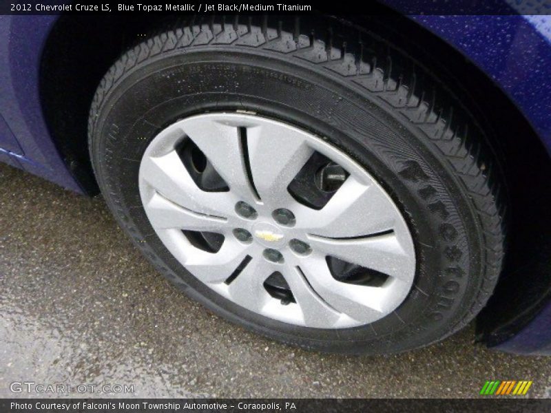 Blue Topaz Metallic / Jet Black/Medium Titanium 2012 Chevrolet Cruze LS