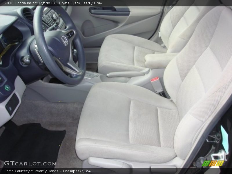 Crystal Black Pearl / Gray 2010 Honda Insight Hybrid EX