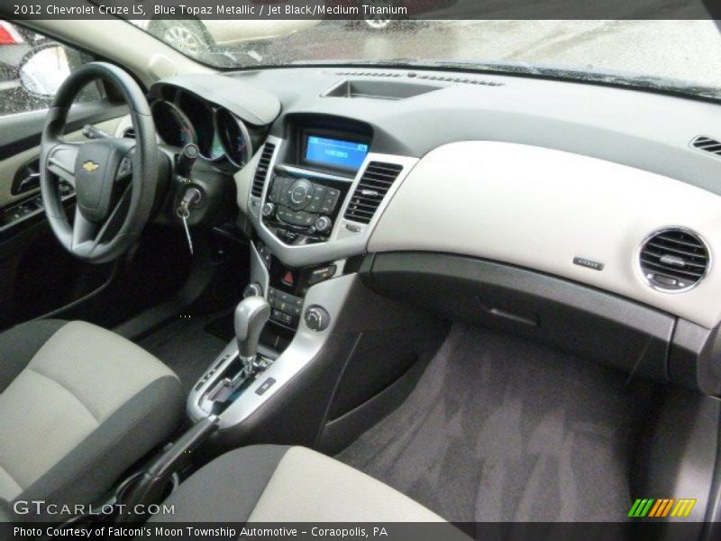 Blue Topaz Metallic / Jet Black/Medium Titanium 2012 Chevrolet Cruze LS
