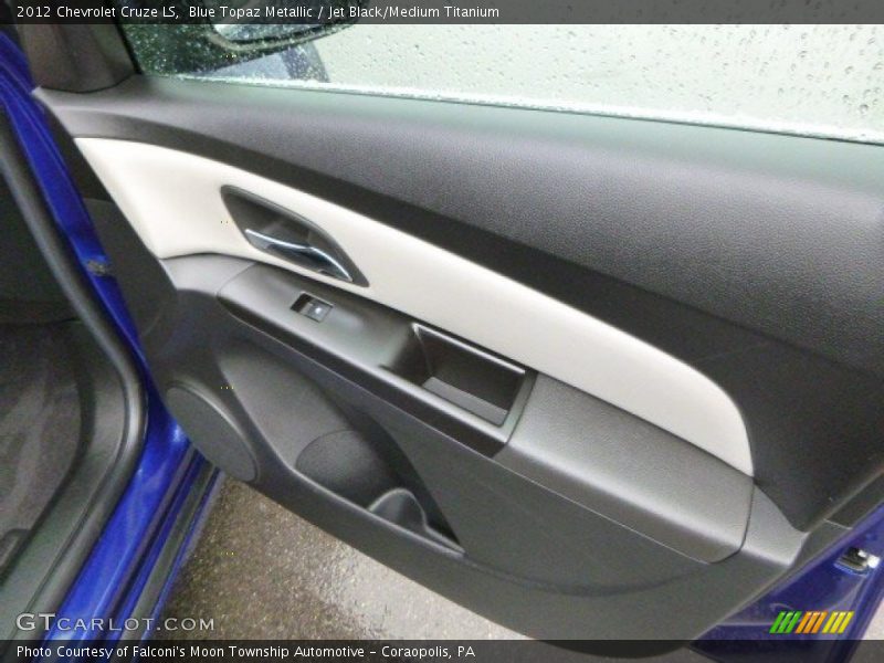 Blue Topaz Metallic / Jet Black/Medium Titanium 2012 Chevrolet Cruze LS