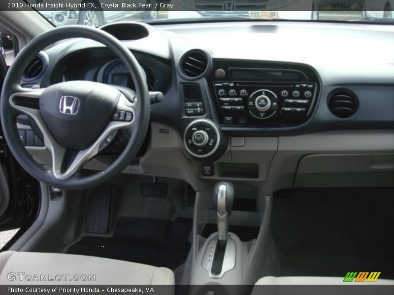 Crystal Black Pearl / Gray 2010 Honda Insight Hybrid EX