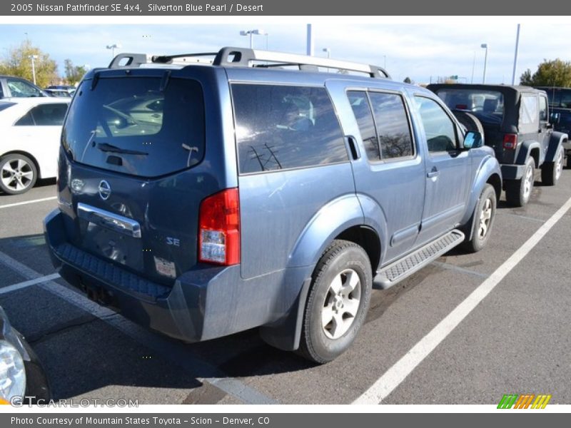 Silverton Blue Pearl / Desert 2005 Nissan Pathfinder SE 4x4