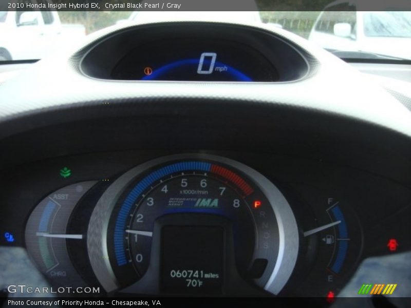 Crystal Black Pearl / Gray 2010 Honda Insight Hybrid EX