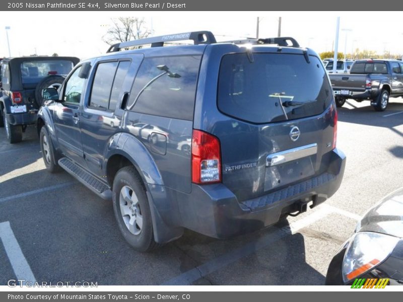Silverton Blue Pearl / Desert 2005 Nissan Pathfinder SE 4x4