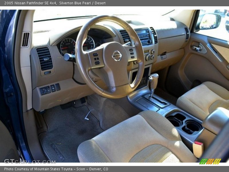 Silverton Blue Pearl / Desert 2005 Nissan Pathfinder SE 4x4