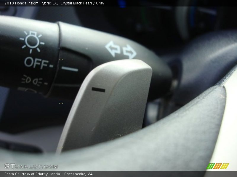 Crystal Black Pearl / Gray 2010 Honda Insight Hybrid EX