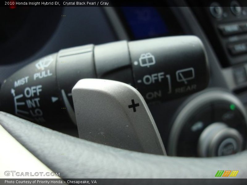 Crystal Black Pearl / Gray 2010 Honda Insight Hybrid EX