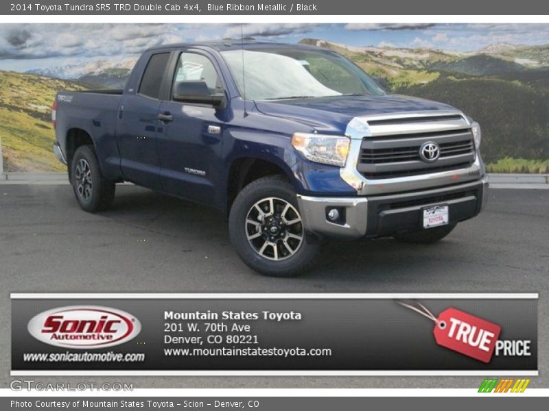 Blue Ribbon Metallic / Black 2014 Toyota Tundra SR5 TRD Double Cab 4x4
