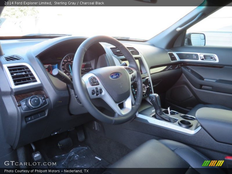 Sterling Gray / Charcoal Black 2014 Ford Explorer Limited