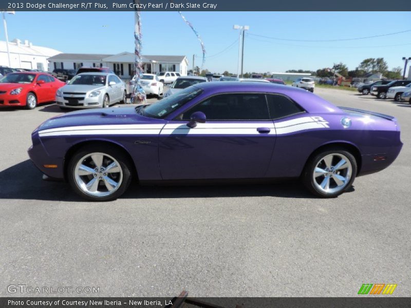 Plum Crazy Pearl / Dark Slate Gray 2013 Dodge Challenger R/T Plus