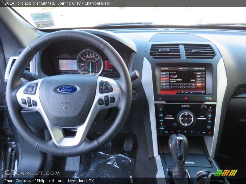 Sterling Gray / Charcoal Black 2014 Ford Explorer Limited