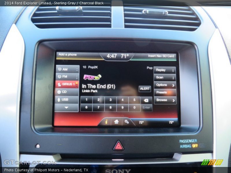 Sterling Gray / Charcoal Black 2014 Ford Explorer Limited