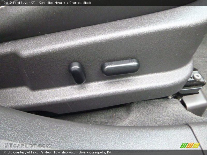 Steel Blue Metallic / Charcoal Black 2012 Ford Fusion SEL