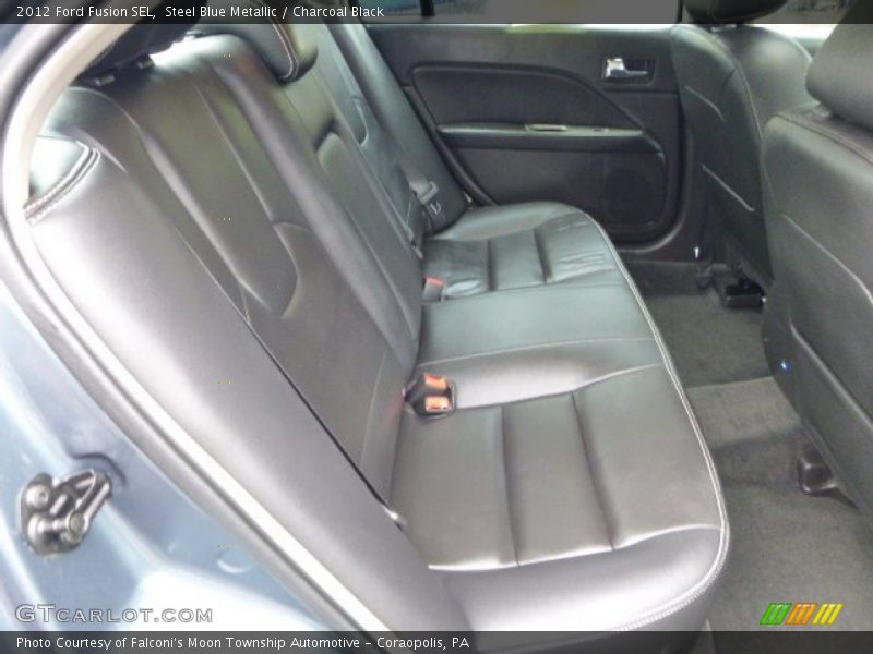 Steel Blue Metallic / Charcoal Black 2012 Ford Fusion SEL