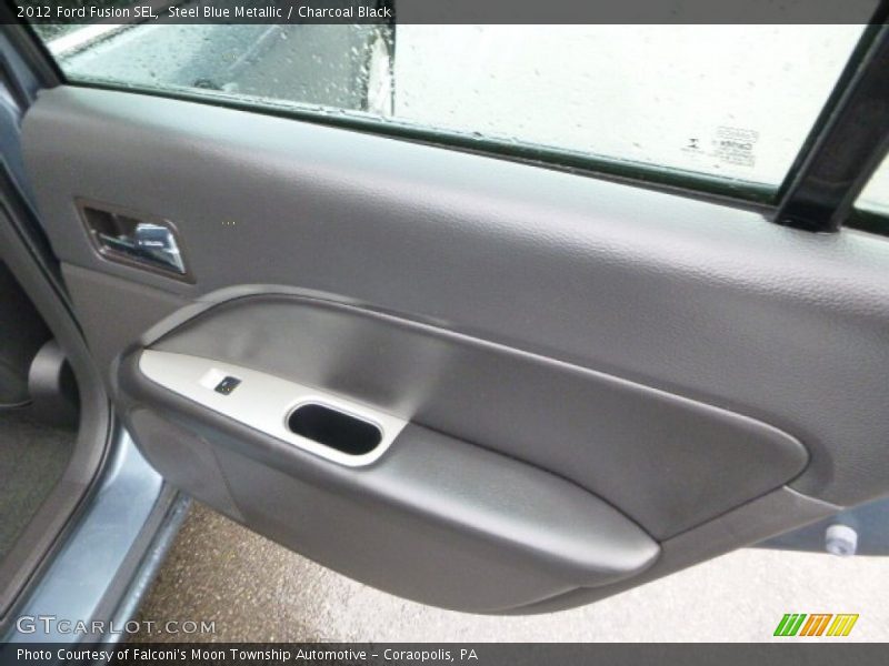 Steel Blue Metallic / Charcoal Black 2012 Ford Fusion SEL
