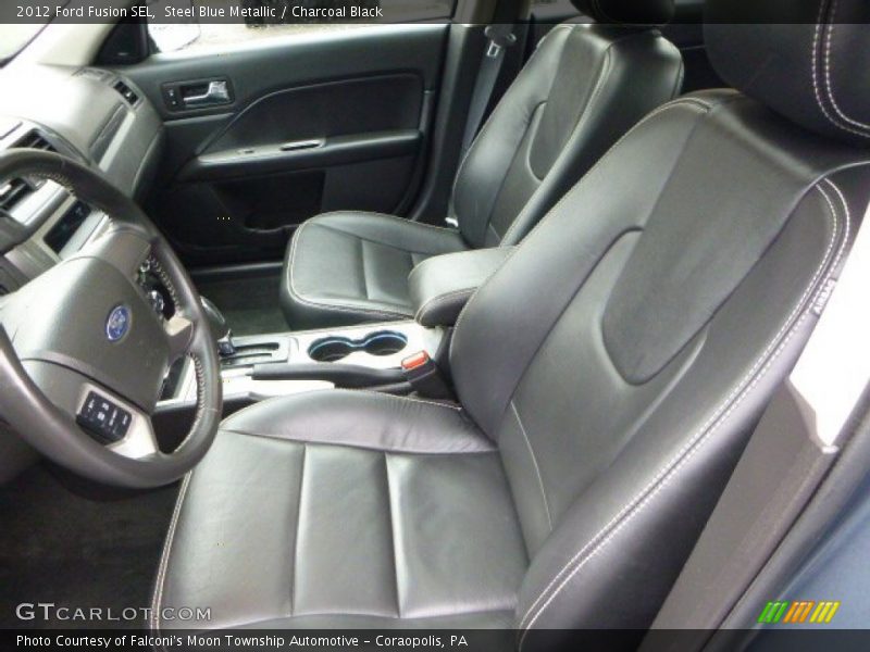 Steel Blue Metallic / Charcoal Black 2012 Ford Fusion SEL