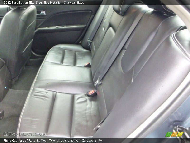 Steel Blue Metallic / Charcoal Black 2012 Ford Fusion SEL