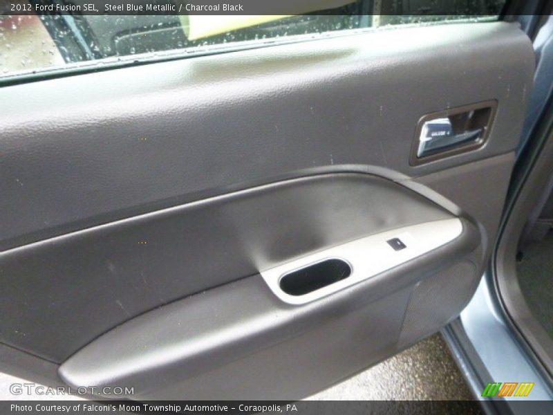 Steel Blue Metallic / Charcoal Black 2012 Ford Fusion SEL