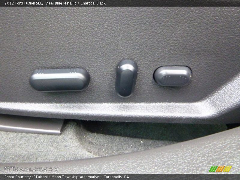 Steel Blue Metallic / Charcoal Black 2012 Ford Fusion SEL