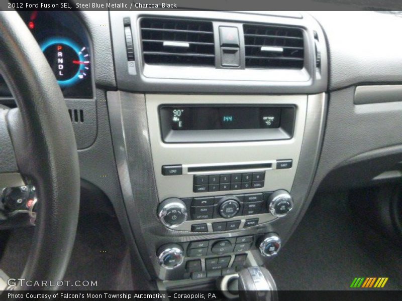 Steel Blue Metallic / Charcoal Black 2012 Ford Fusion SEL