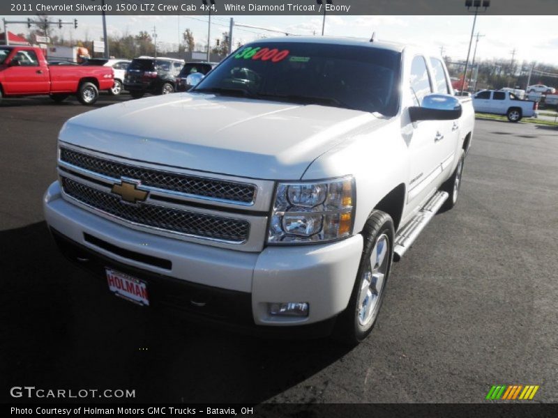 White Diamond Tricoat / Ebony 2011 Chevrolet Silverado 1500 LTZ Crew Cab 4x4