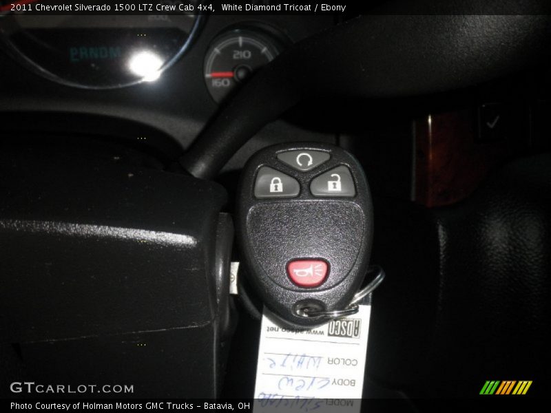 White Diamond Tricoat / Ebony 2011 Chevrolet Silverado 1500 LTZ Crew Cab 4x4