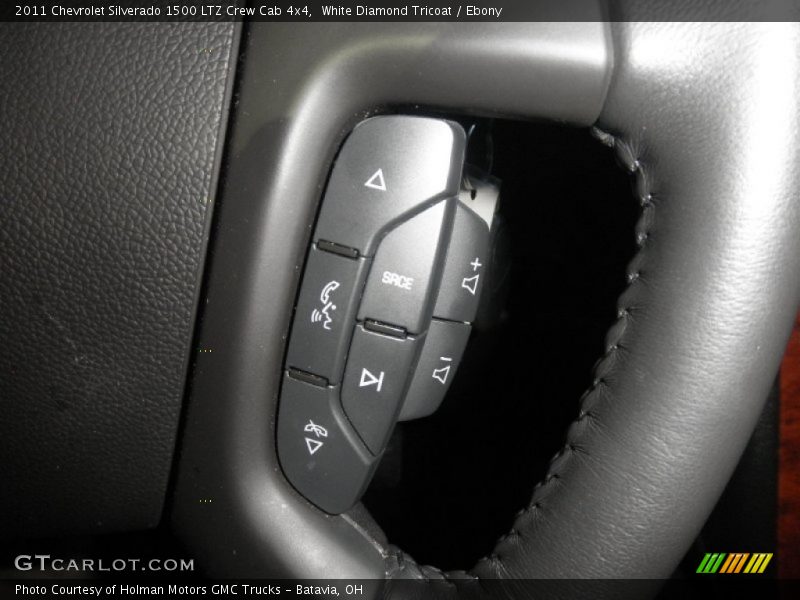 White Diamond Tricoat / Ebony 2011 Chevrolet Silverado 1500 LTZ Crew Cab 4x4