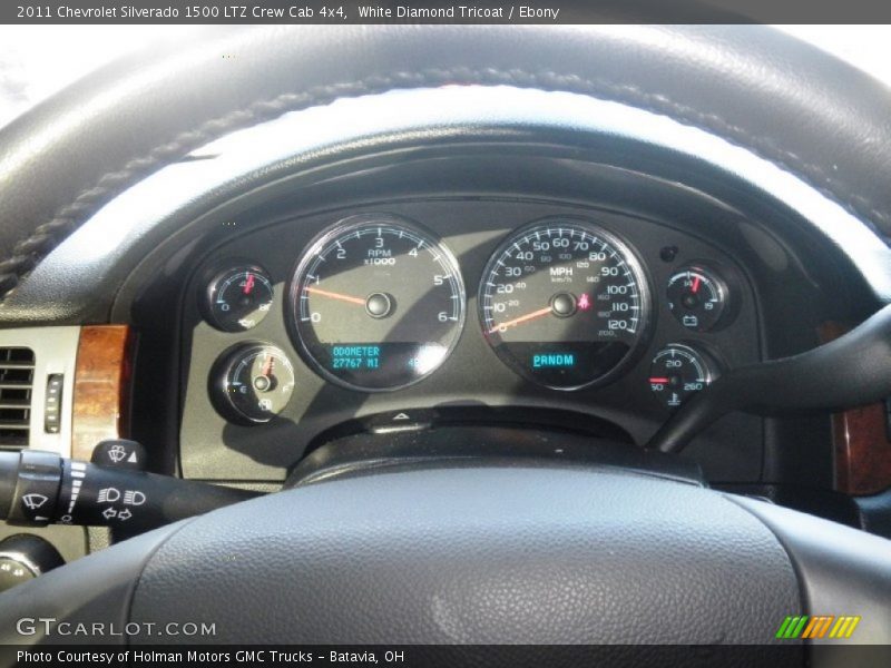 White Diamond Tricoat / Ebony 2011 Chevrolet Silverado 1500 LTZ Crew Cab 4x4