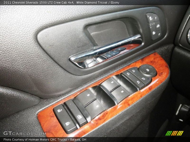 White Diamond Tricoat / Ebony 2011 Chevrolet Silverado 1500 LTZ Crew Cab 4x4