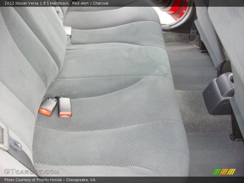 Red Alert / Charcoal 2012 Nissan Versa 1.8 S Hatchback