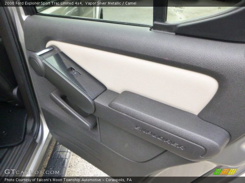 Vapor Silver Metallic / Camel 2008 Ford Explorer Sport Trac Limited 4x4