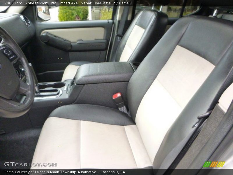 Vapor Silver Metallic / Camel 2008 Ford Explorer Sport Trac Limited 4x4