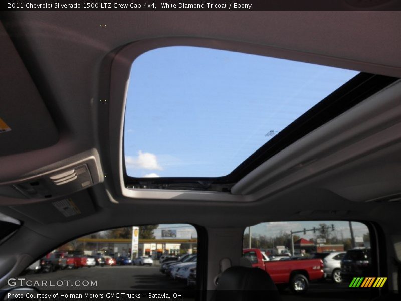 White Diamond Tricoat / Ebony 2011 Chevrolet Silverado 1500 LTZ Crew Cab 4x4