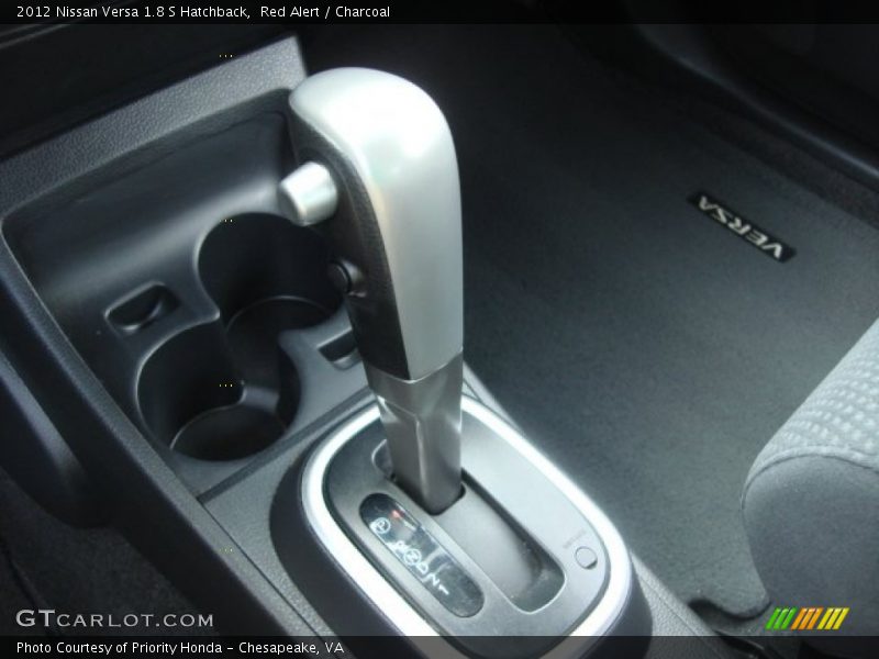 Red Alert / Charcoal 2012 Nissan Versa 1.8 S Hatchback