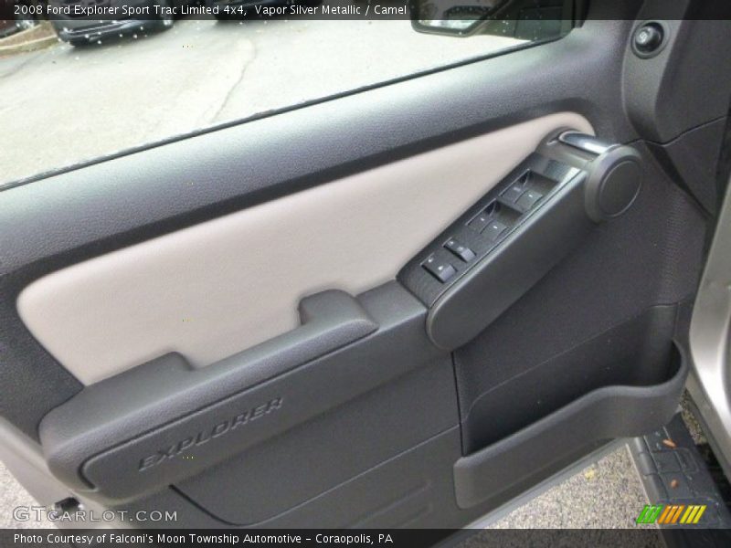 Vapor Silver Metallic / Camel 2008 Ford Explorer Sport Trac Limited 4x4